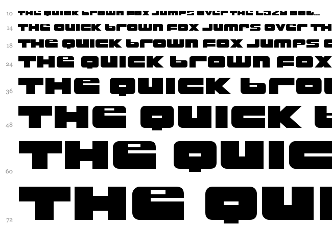 Rustproof Body font waterfall